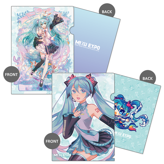 Coral Reef A4 Clear File Set (set of 2)